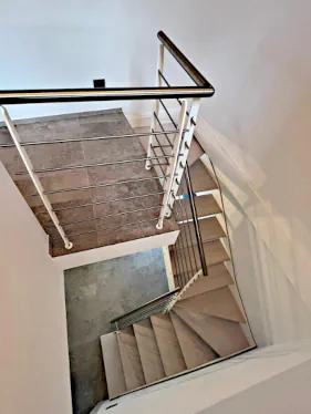 Scala su Misura legno e ferro verniciato