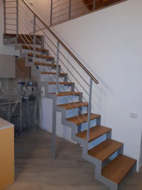 Scala su Misura legno  ferro e acciaio 
