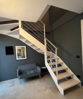 Scala su Misura legno  ferro e acciaio 