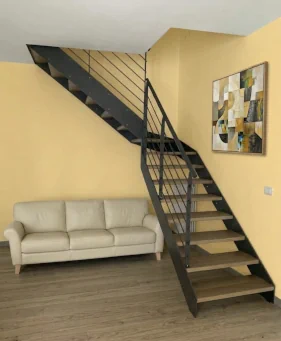Scala su Misura legno  ferro e acciaio 