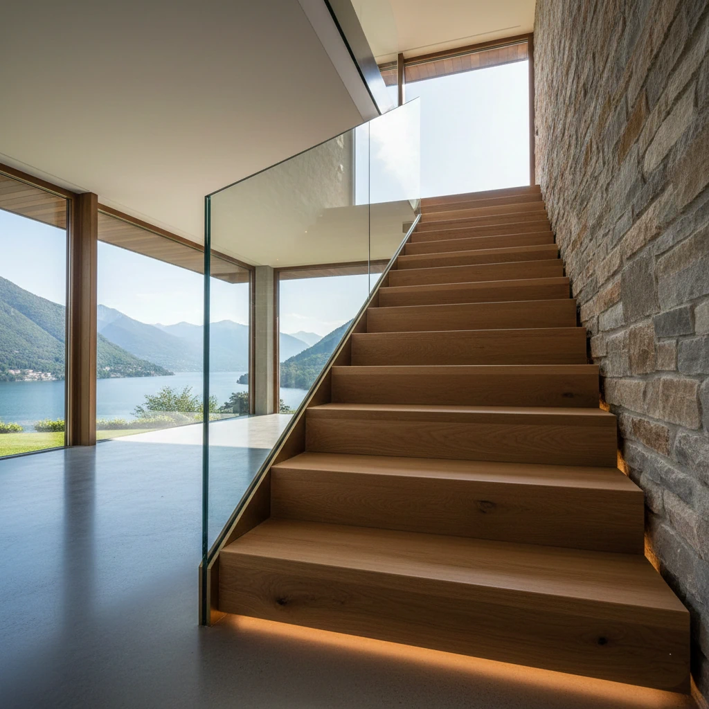 Realizzazione scala in legno su misura a Lecco - Falegnameria Perillo
